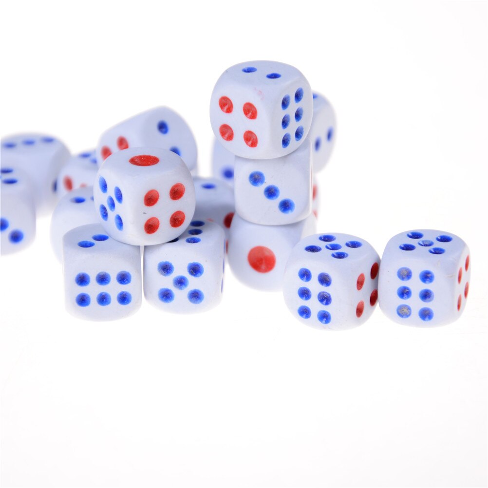 20 Stks/set 12 Mm Acryl 6 Zijdig Trucs Dice Game Speelgoed Voor Party Fun Adult Novelty Leuk Speelgoed