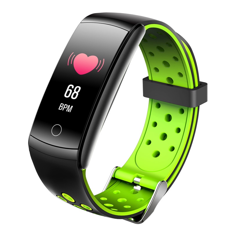 Q8 smart armbånd mænd kvinder pulsmåler vandtæt bånd fitness tracker  q8l smart ur til ios android telefon