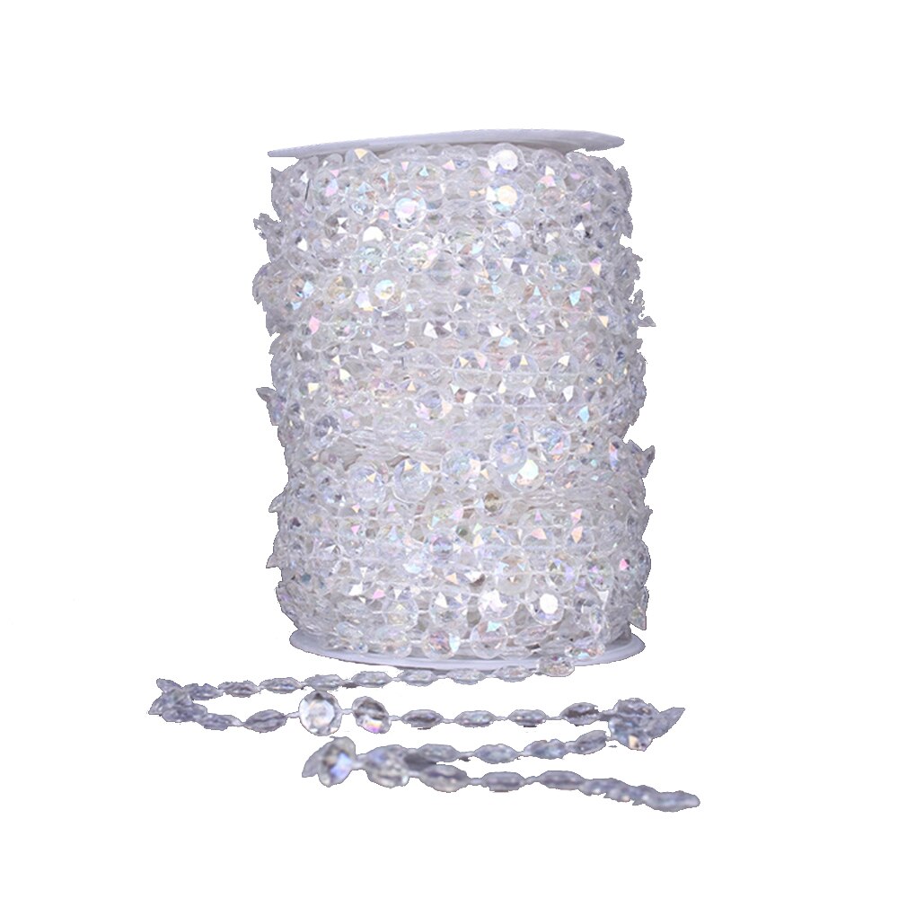 30m AB Iridescent Acrylic Crystal Bead Thread Ligh... – Grandado
