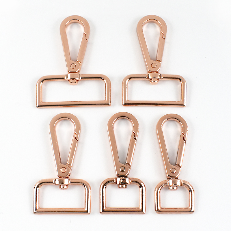 30Pcs 16/20/25/32/50mm Metal Bag Buckles for Webbing Belt Strap Swivel Lobster Clasp Handbag Trigger Snap Hook DIY Clip Buckle: 3mm / Multi-Colored