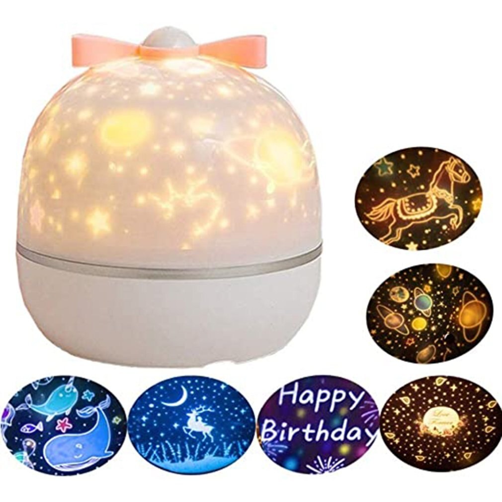 Star Light Projector Cosmic Bedroom Children'S Room Romantic Dream Rotating Led Night Light Table Lamp