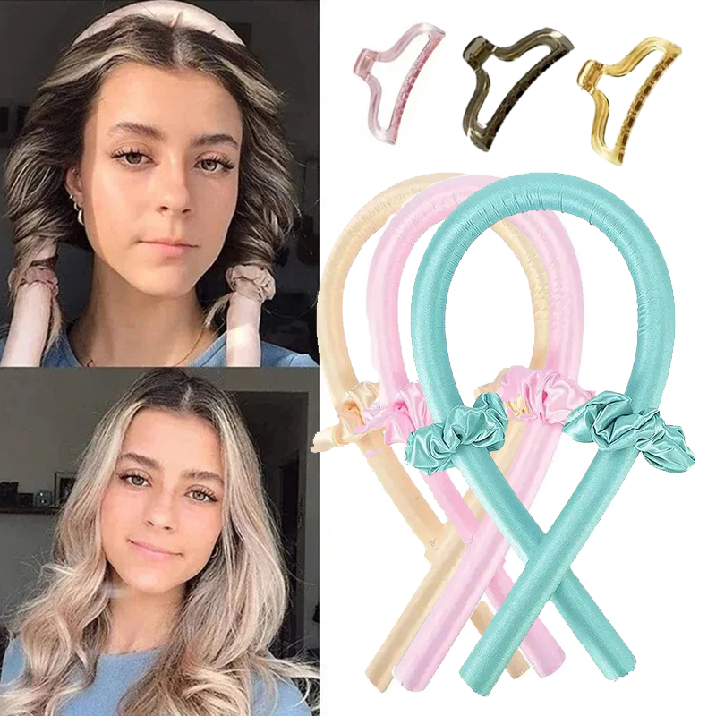 Woman Heatless Curling Rod Heatless Hair Curls Headband Make Hair Soft Shiny Hair Curler Hairdressing Tools Accessories