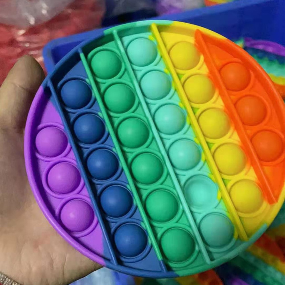 Adult Kids Push Pop Bubble Toys Simple Dimple Fidget Toys Pop it Funny Antistress Toys Fidget Sensory Toy Stress Reliever Toys