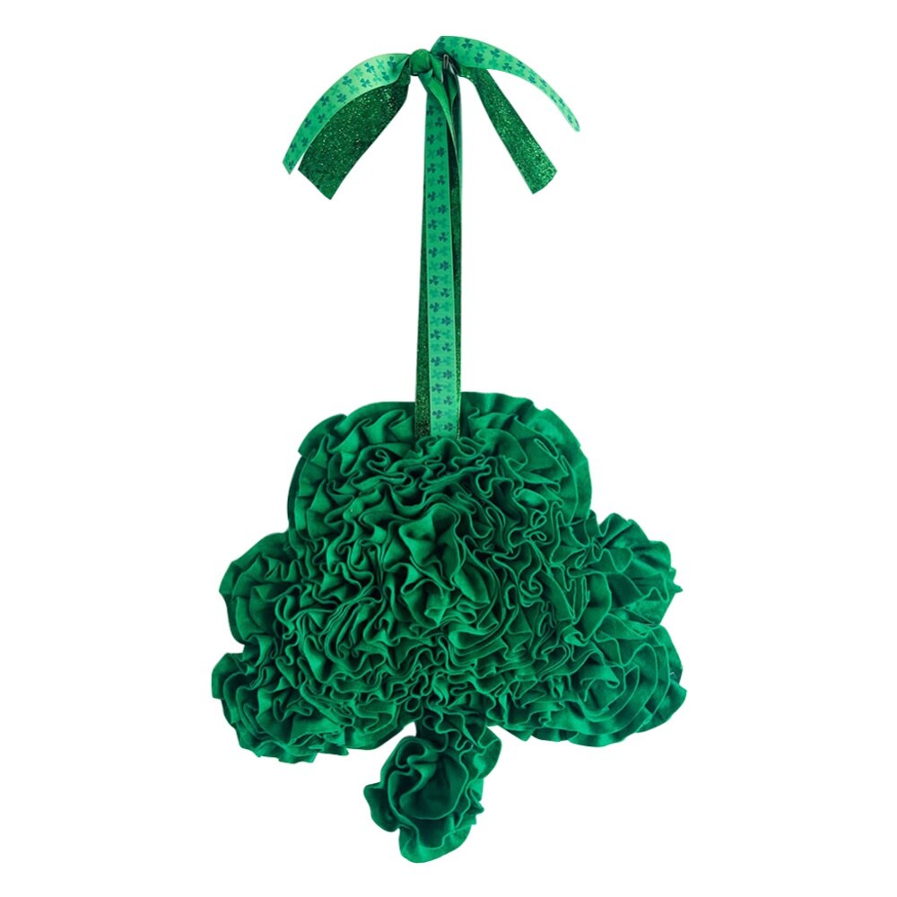 St. Patrick's Day Decorations For Hanging Swirl 16Pcs Glitter Green Lucky Shamrock Hanging Streamer Clover Ceiling Decorations For St. Patricks Day Baby Shower Birthday Party Supplies