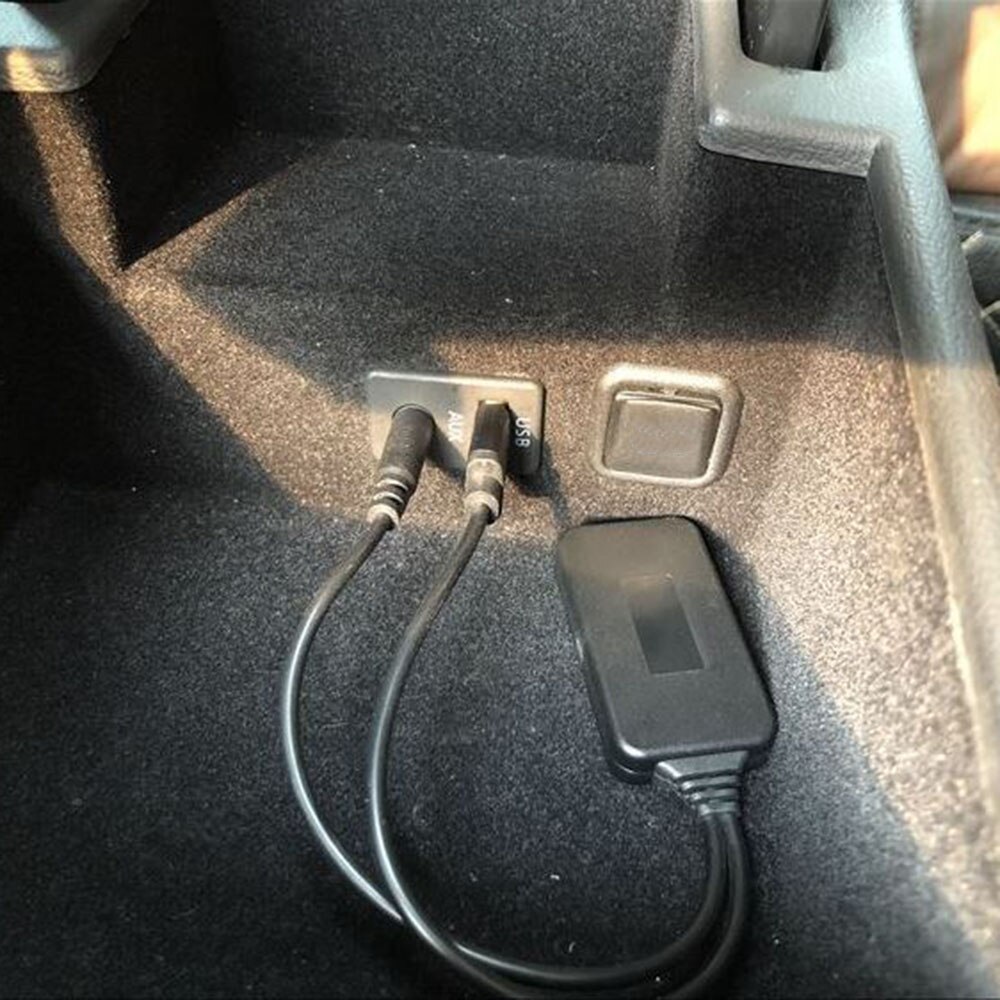 Adaptador de Cable auxiliar para Radio de coche, accesorio para BMW E90, E91, E92, E93, enchufe USB de 3,5mm, 12V, CC, receptor Bluetooth