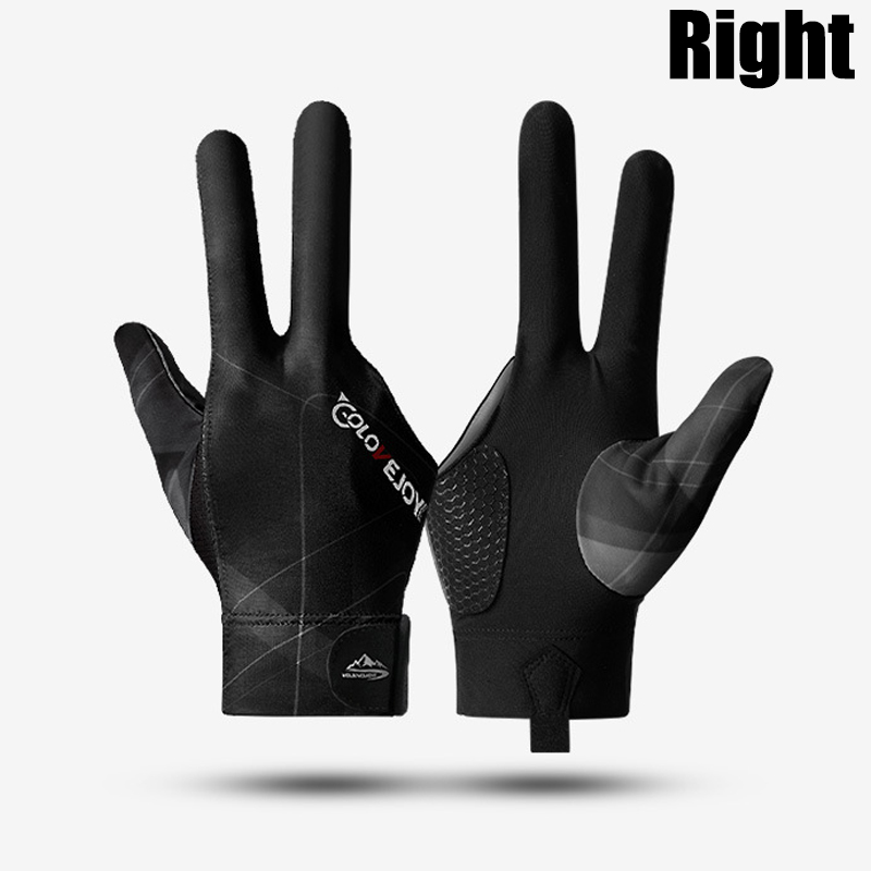 Biljarthandschoen Snooker Antislip Sporthandschoenen met drie vingers Hoogelastisch Ademend Draagbare handschoenen Biljarttrainingsaccessoires: YELLOW