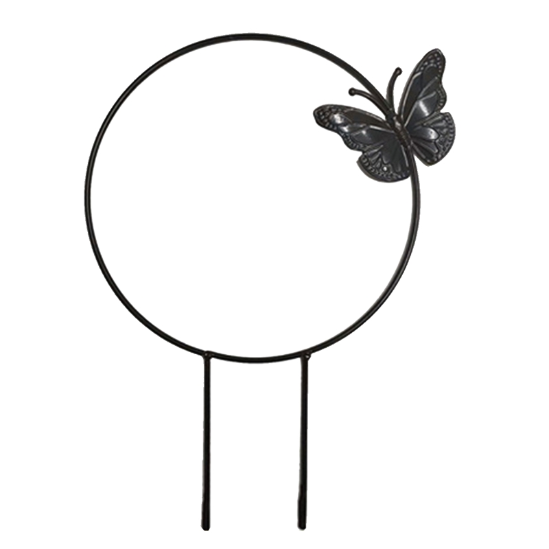 Liefde Hart Ronde Vlinder Plant Klimmen Ondersteuning Houder Vormige Staaf Voor Thuis Outdoor Tuin Potplanten Beugel N1HF: A