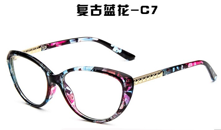 Japanse Cat Eye Vrouwen Brillen Frame UV400 Bescherming Vrouwelijke Computer Bril Monturas De Gafas Occhiali: C7