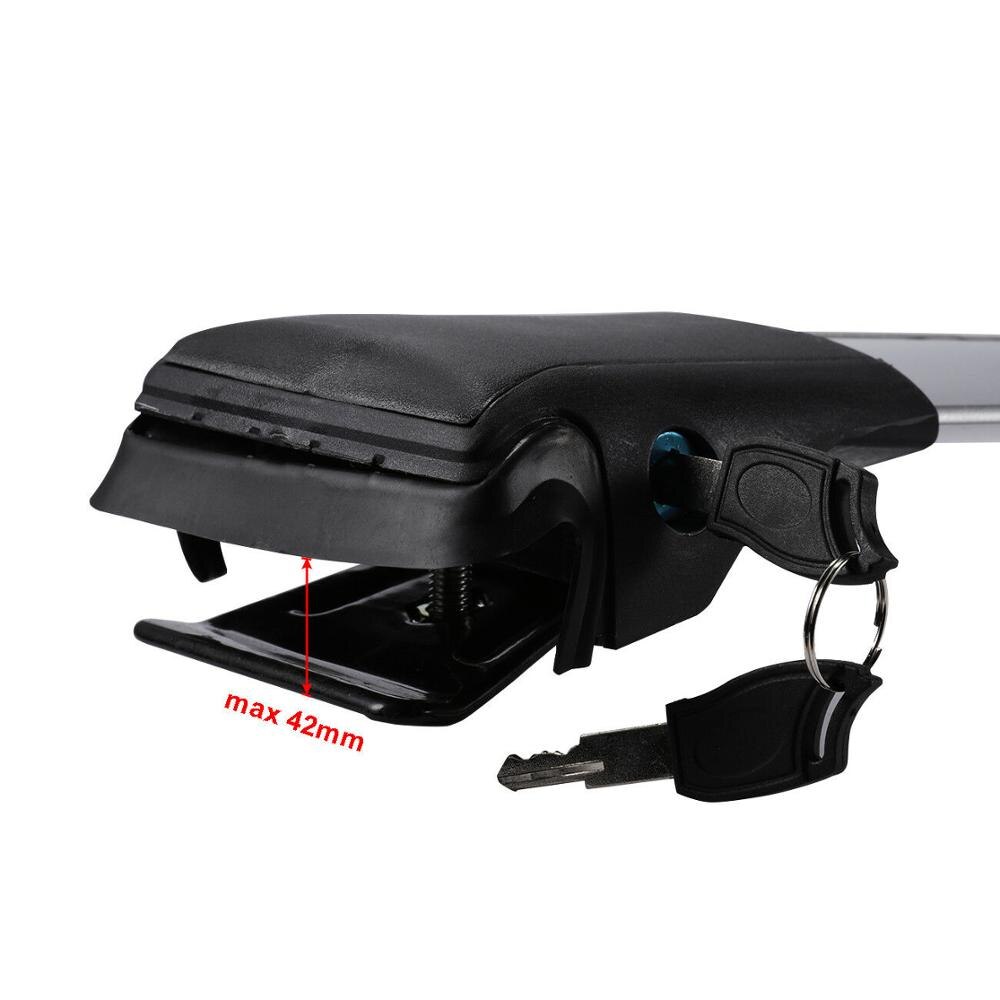 2Pcs Universal Anti-theft Lock Kayak Surfboard Roof Rack Cross Bars Universal For Toyota ...