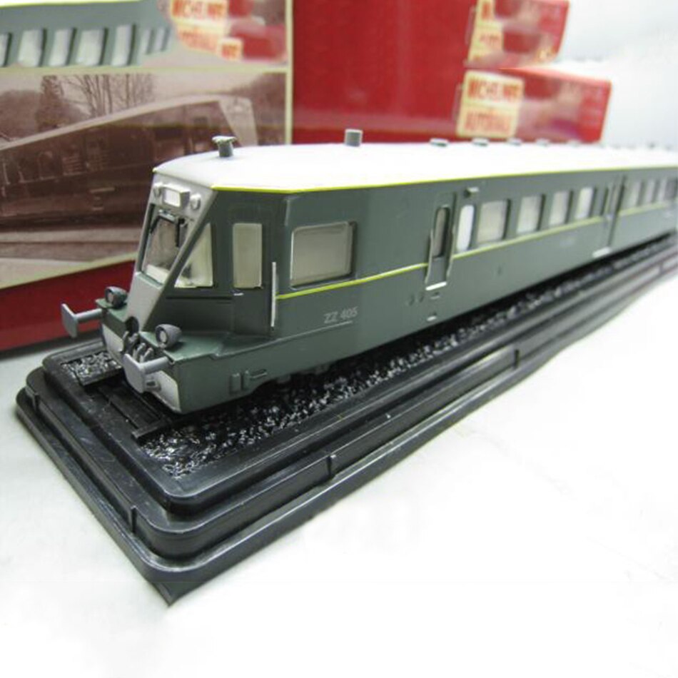 1PCS HO 1:87 Autorail Standard Model Train Track Trai Model Toy Collection Model Ornaments: green train