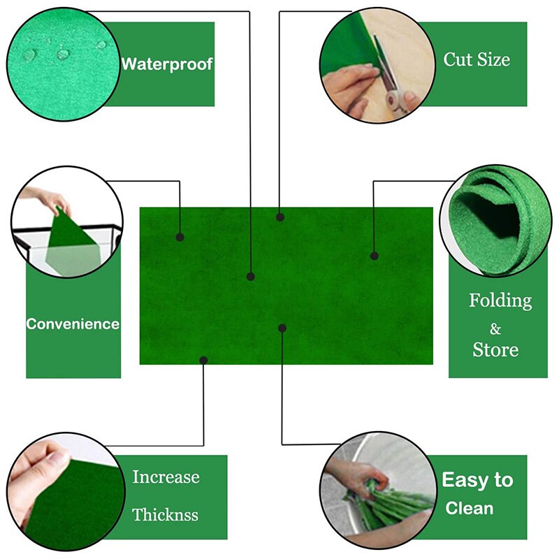 Reptile Carpet, 2-Piece Terrarium Reptile Cage for Bearded, Lizard and Leopard