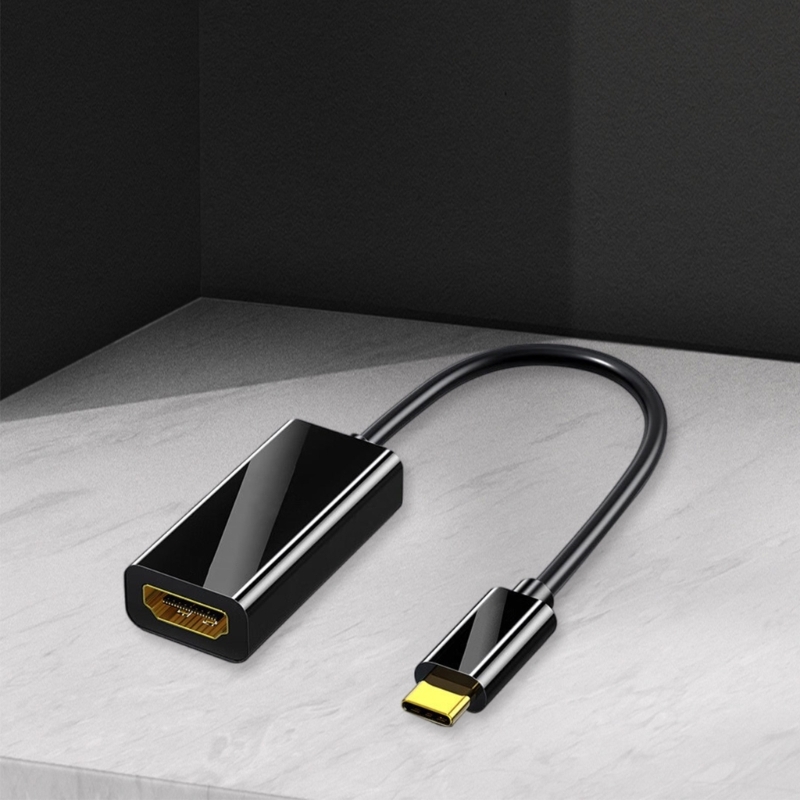 Clear 4K USB C To HDTV Adapter Screen Mirroring Highly Multimedia Interfaces Highly Speed Data Transmission