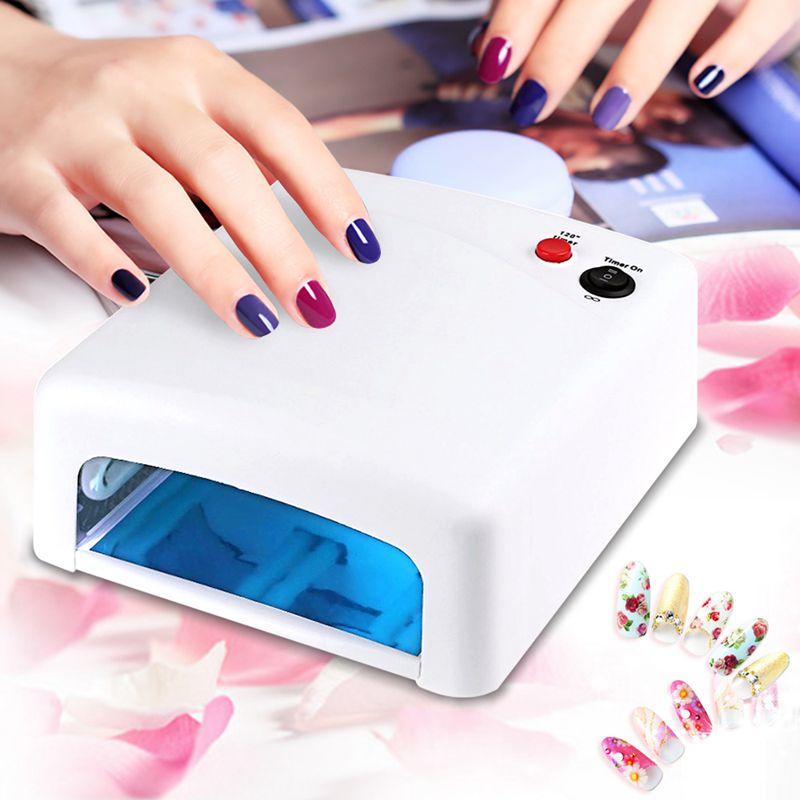 36w 110v led lampa nagellack torkare uv led gel nagellack härdningslampa manikyr nagelkonst timer nagel salong torktumlare