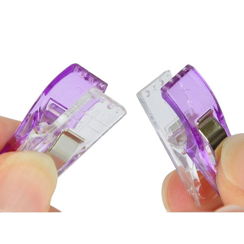 20 st/pack färgglada plastklämmor klämmor syklämmor klämmor hållare tyg tyg lapptäcke sömnad quiltklämmor 27 x 10 x 15mm