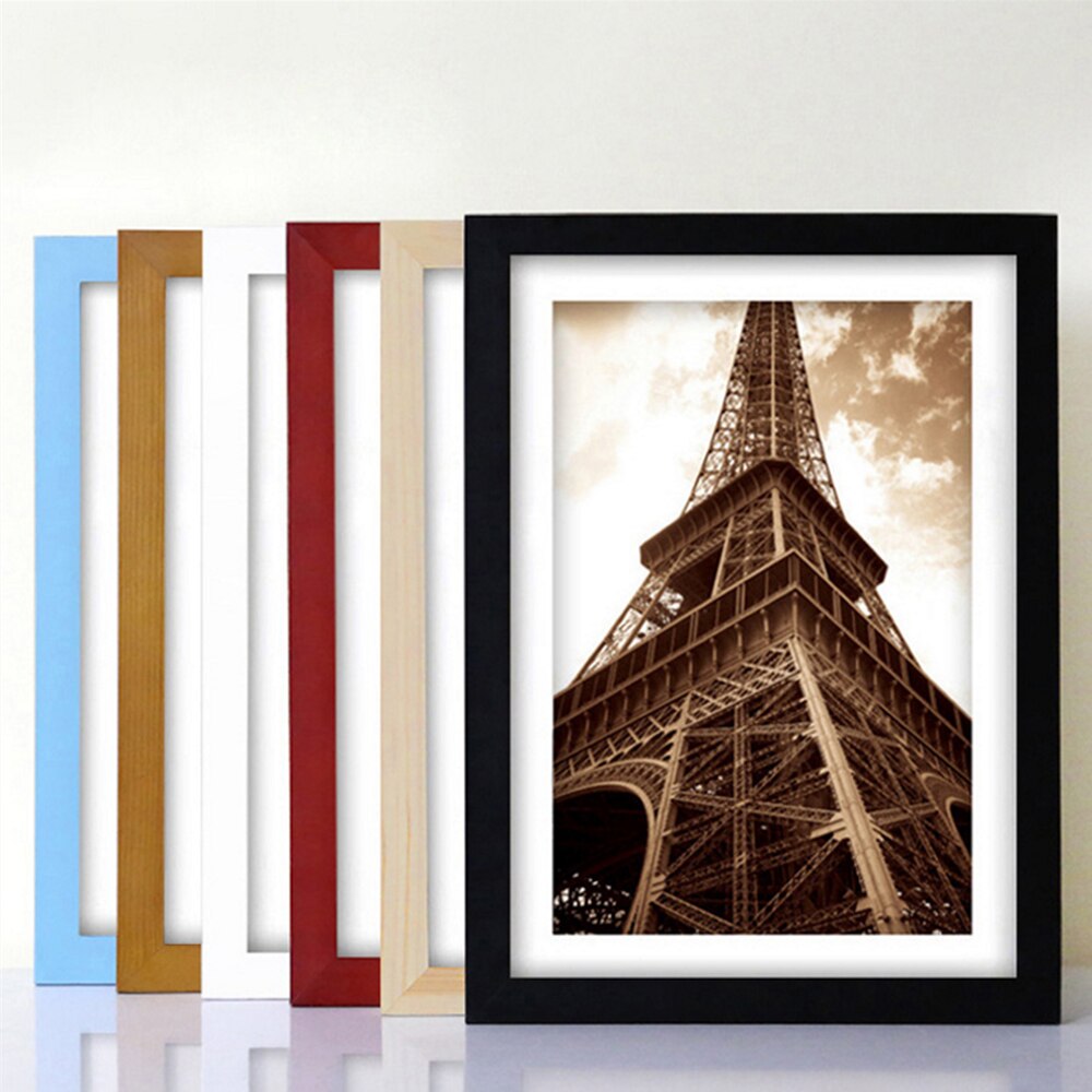 6 inch  a4 maten scandinavische eenvoudige houten fotolijst canvas olieverf schilderij wanddecoratie rechthoekig frame voor thuisdecoratie