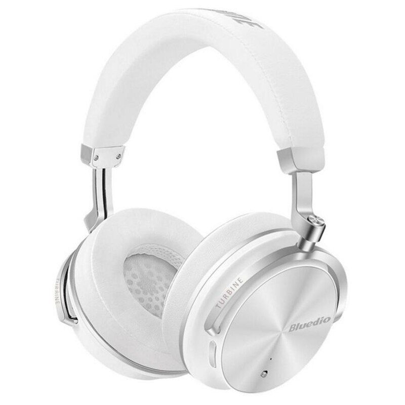 T4S Wireless Headset ANC Active Noise Cancelling Bluetooth Headphones Bass Stereo Music koptelefoon mic Phone Call auriculares: white