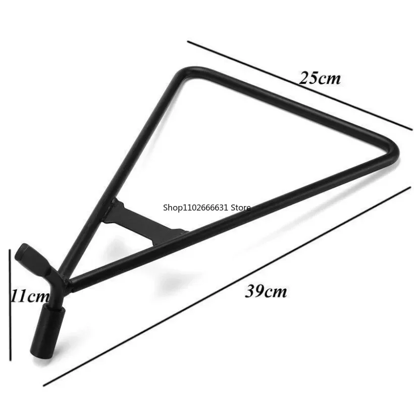 1pc universale Dirt Bike Mx Motocross Cavalletto Accessori moto Cavalletto laterale triangolare per moto in acciaio nero