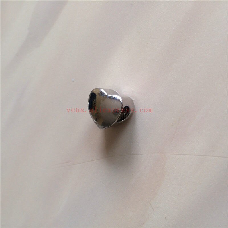 sublimation blank heart charms photo bead metal charm for valentine's Day transfer printing consumables 10pieces/lot