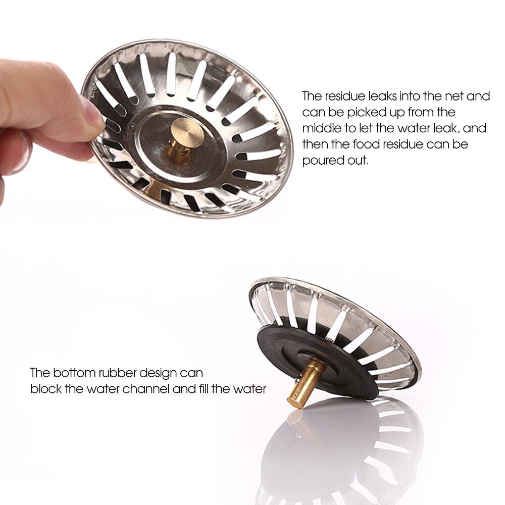 1PCS Kitchen Basket Sink Drainer Lid Pool Water Funnel Sink Basin Strainers Bathroom Kitchen Waste Bin Filter Stopper