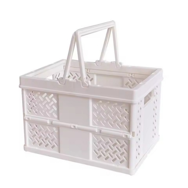 Panier de rangement Pastel pliable, grande boîte de rangement pliable avec poignée pour la cuisine, le salon et l'organisation du bureau, 1 pièce: BLEU CIEL