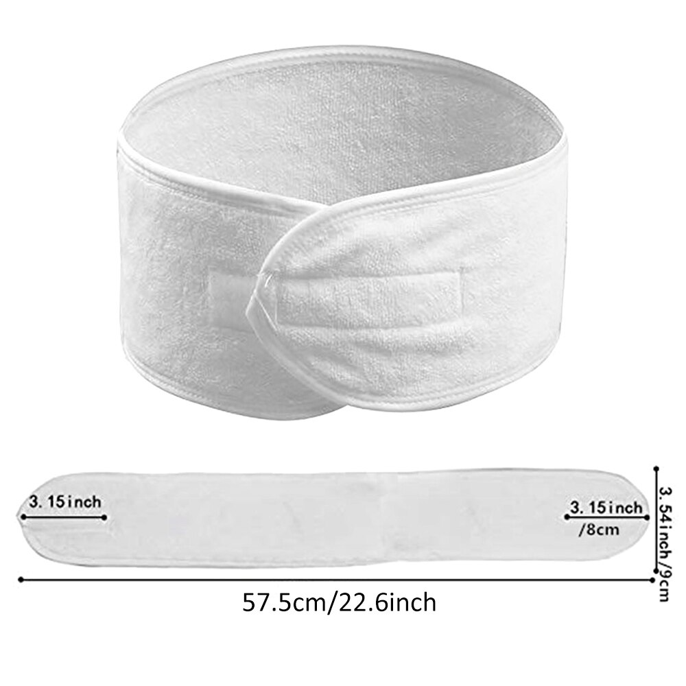 1 uds, maquillaje ajustable para mujeres, cinta suave para el pelo, banda suave para la cabeza, cinta para el cabello para SPA, diadema Facial, accesorios coloridos para el cabello