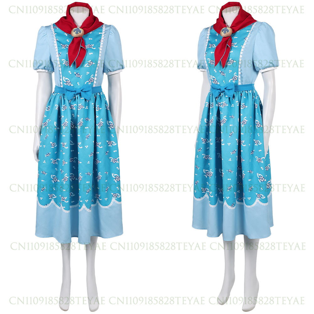 Fantasia de Cosplay Holly Wheeler para Adultos, Vestido de Fantasia com Capa para Mulheres, Roupa de Roleplay para Disfarce de Halloween e Carnaval
