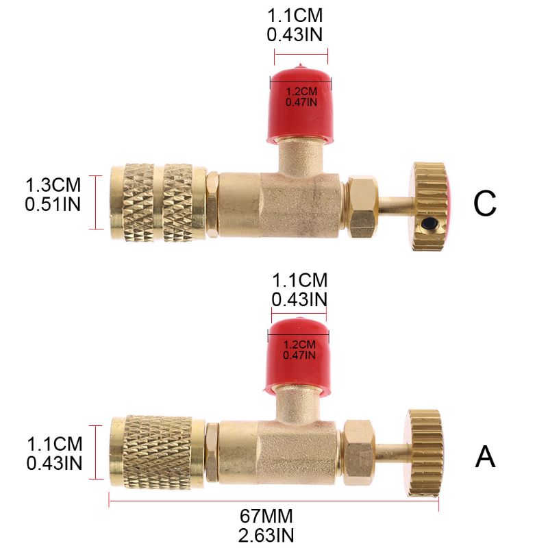 Conector adaptador de carga de refrigeración, accesorios de adición de líquido, R22/R410
