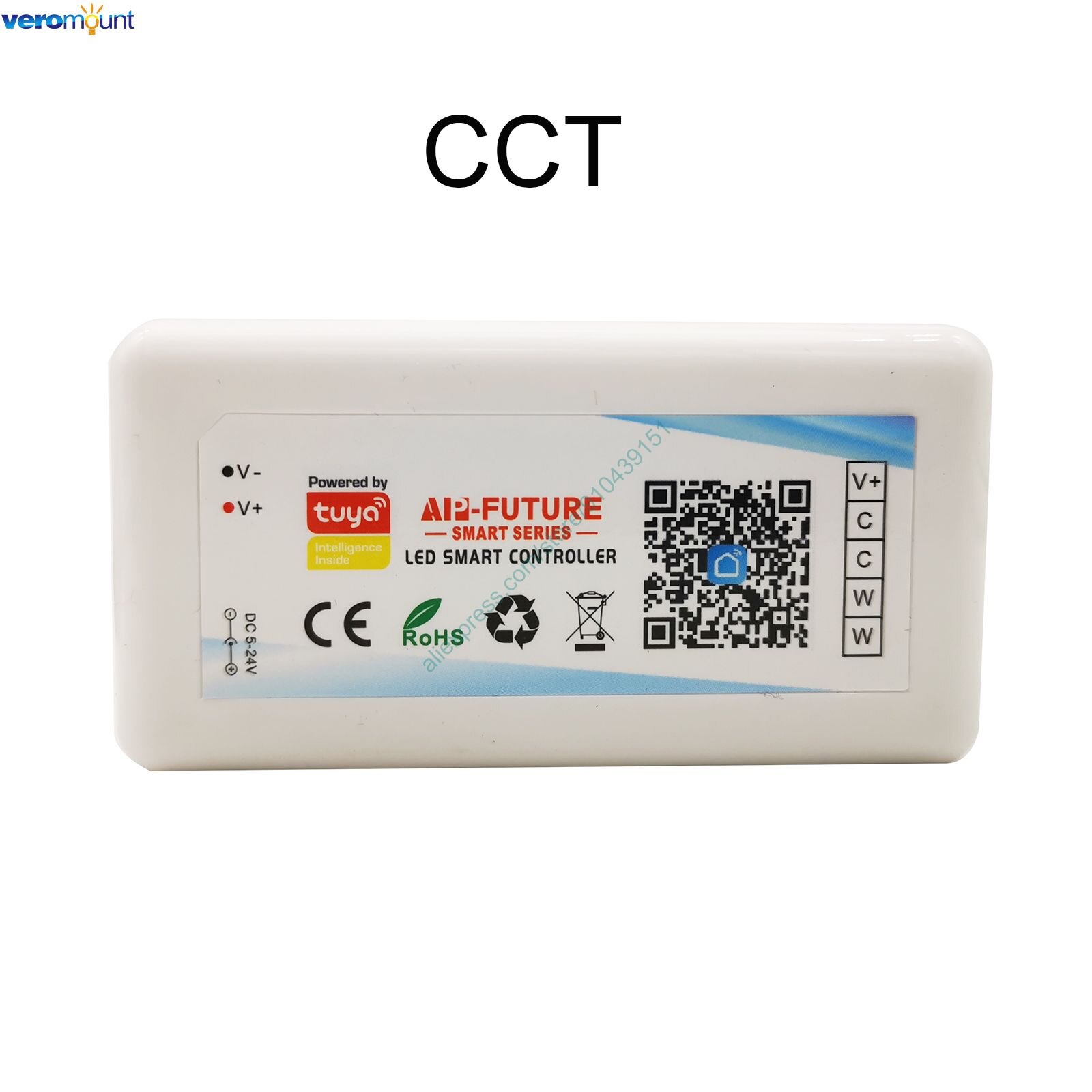 Controlador LED inalámbrico con Wifi, controlador compatible con aplicación iOs y Android, Alexa, Control por voz de Google, para DIM CCT, RGB, RGBW, RGBCCT