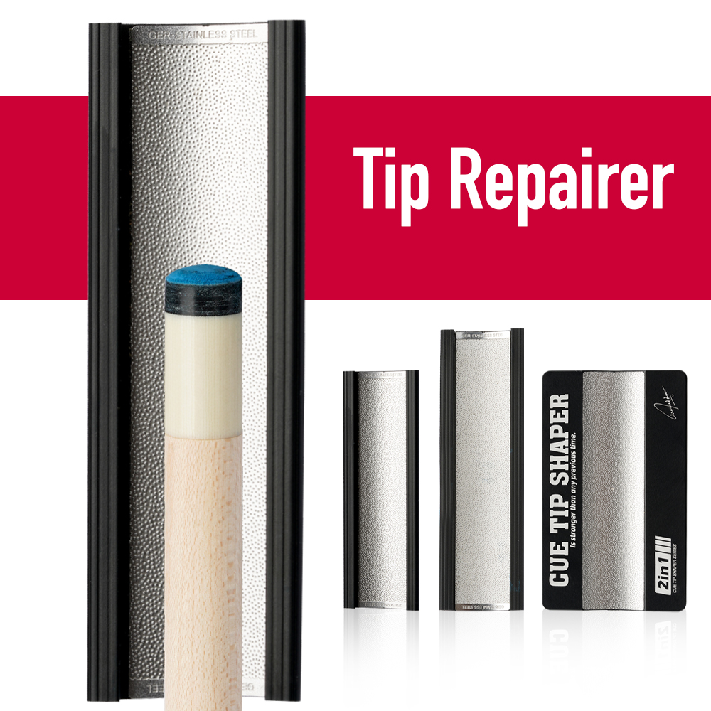 Cue Tip Repair Tool Rvs Metal Biljart Pool Cue Tip Shaper Burnisher Bestand Reparatie Biljart Accessoires Pool Cue Care