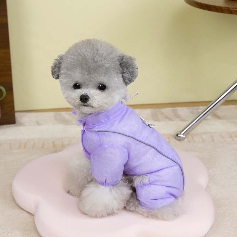 Hund sommaroverall fyrbenta sparkdräkter soltät hunddräkt bekväma husdjurskläder hundtillbehör