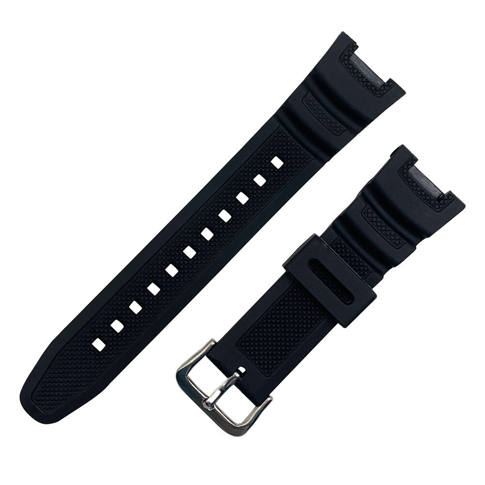 Correa de silicona negra para reloj Casio G-SHOCK SGW-100 para hombre y mujer, repuesto para pulsera deportiva, resistente al agua, SGW-200: BLACK WHITE
