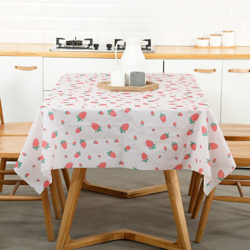 2Pcs Huishoudelijke Wegwerp Pvc Plastic Tafelkleed Waterdicht En Oilproof En Heatproof Tafelkleed