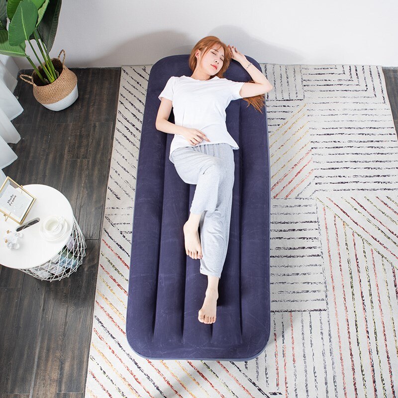 Air bed double home floor bunk convenient folding air mattress outdoor camping single lunch break bed air