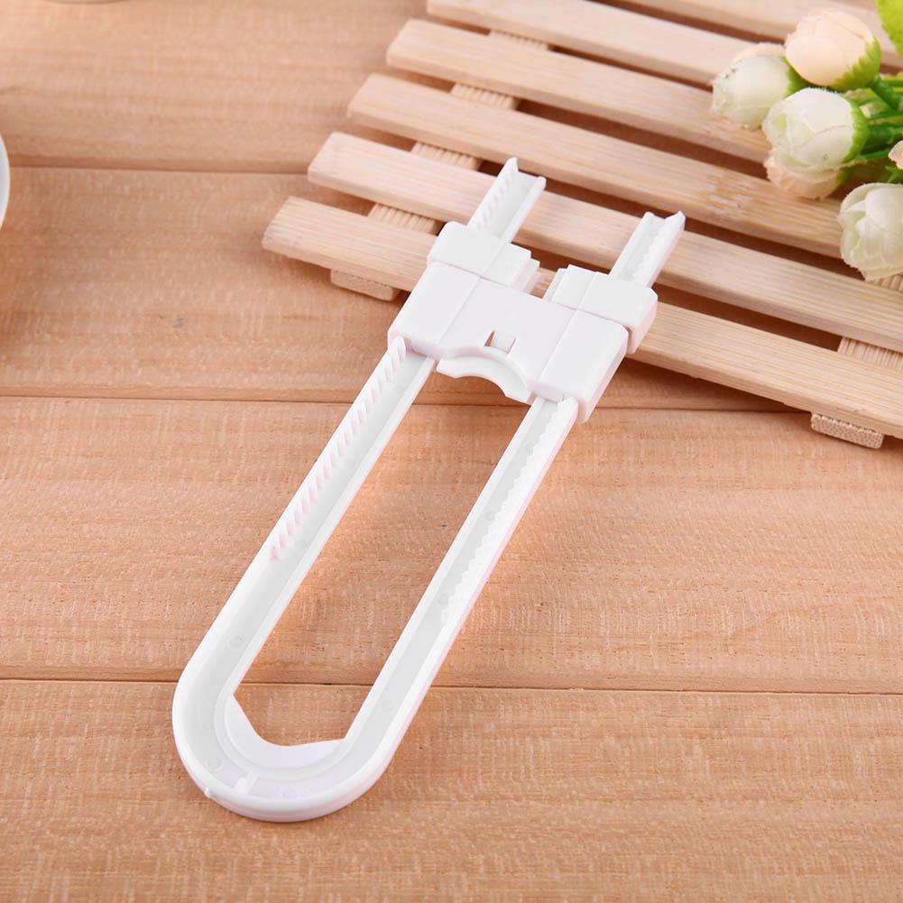 1Pc Baby Veiligheid Slot U Shape Kids Baby Kabinet Sloten Kinderen Bescherming Kabinet Beveiliging Deur Vergrendeling Abs Plastic Non giftig