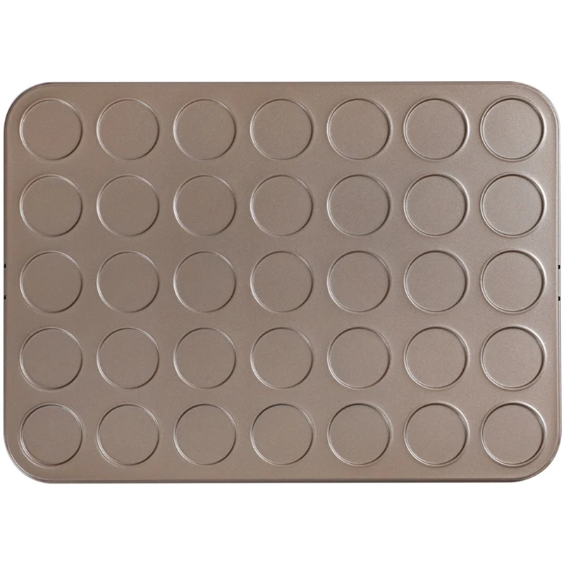 Kulstofstål bageplade 35/53 huller macarons madlavning bagemåtte bageplade non stick bageplader ovn bageware bageplade