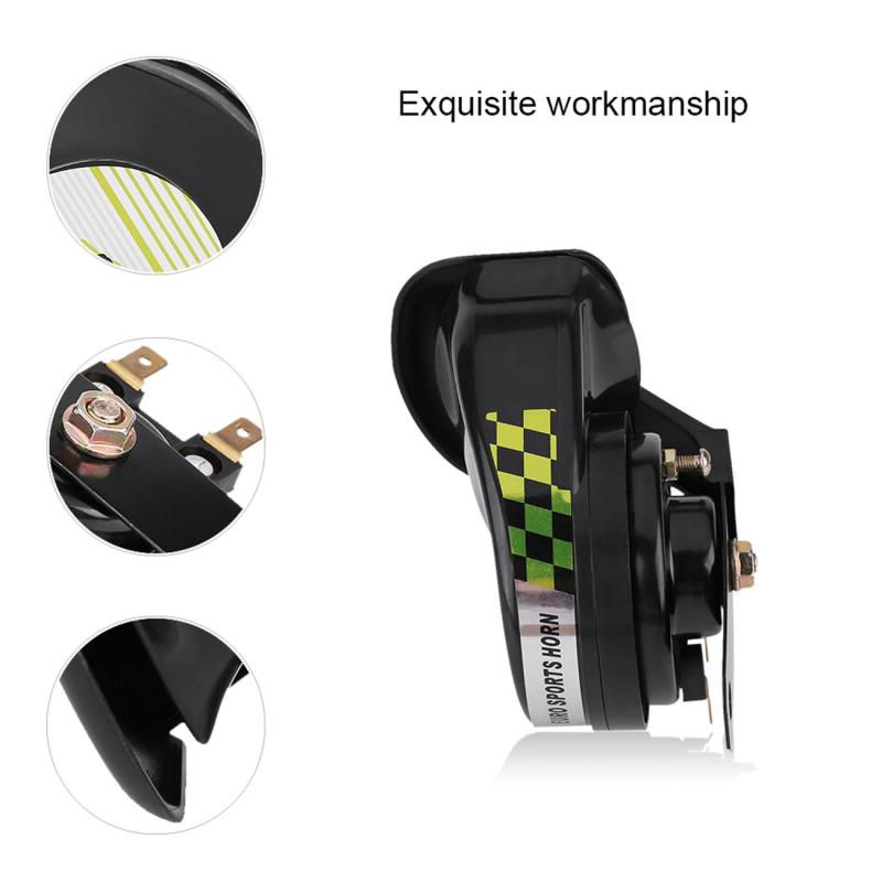 12v 130db universelle bil lufthorn signal til biler lastbiler bil snegle horn vandtæt motorcykel horn bil tilbehør