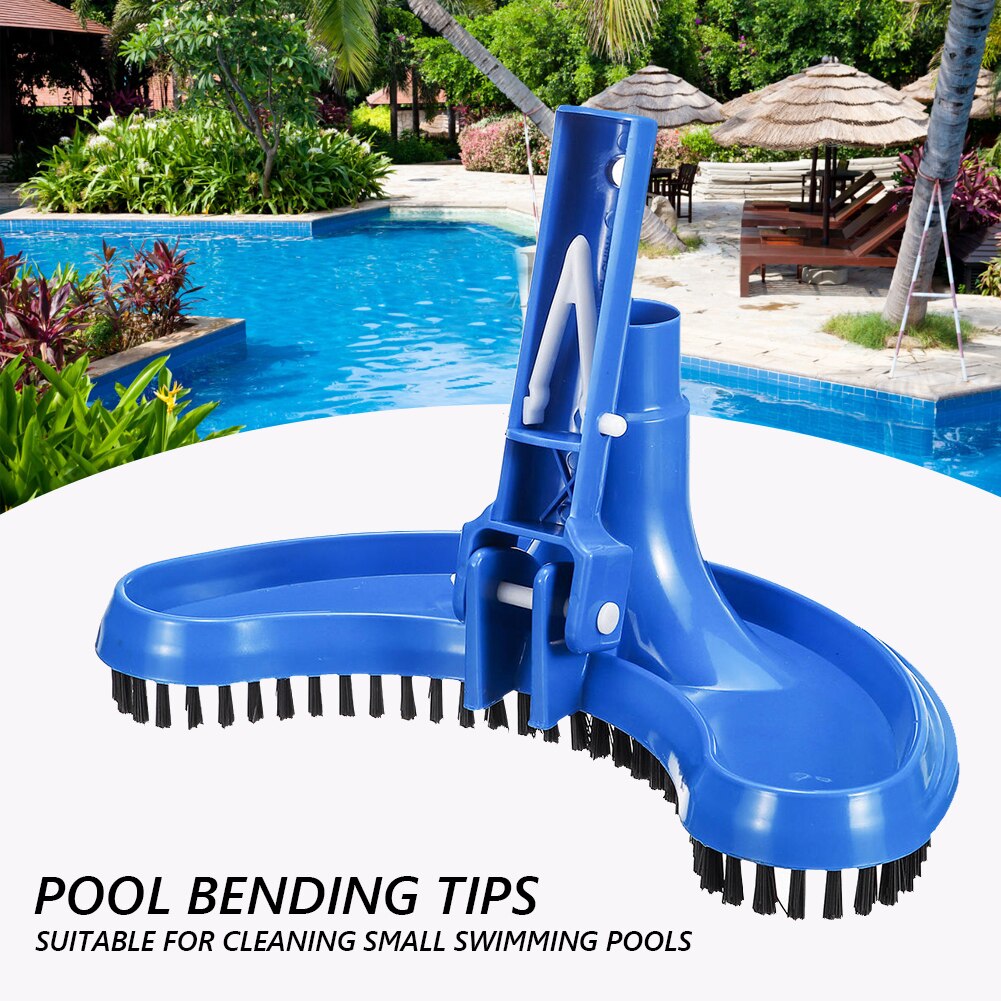 Swimming Pool Suction Vacuum Head Half Moon Flexible Curved Brush Cleaner