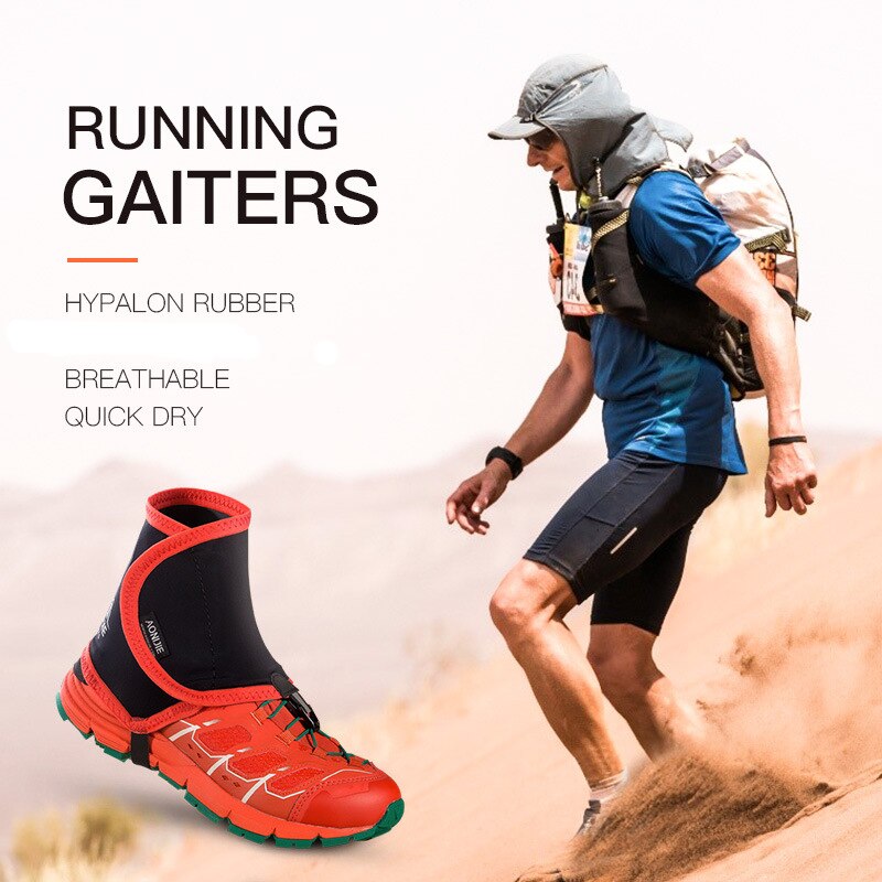 AONIJIE-polainas reflectantes de rastreo para exteriores Unisex, altamente protector, cubiertas de zapatos a prueba de arena para correr, trotar, Maratón, senderismo, E940