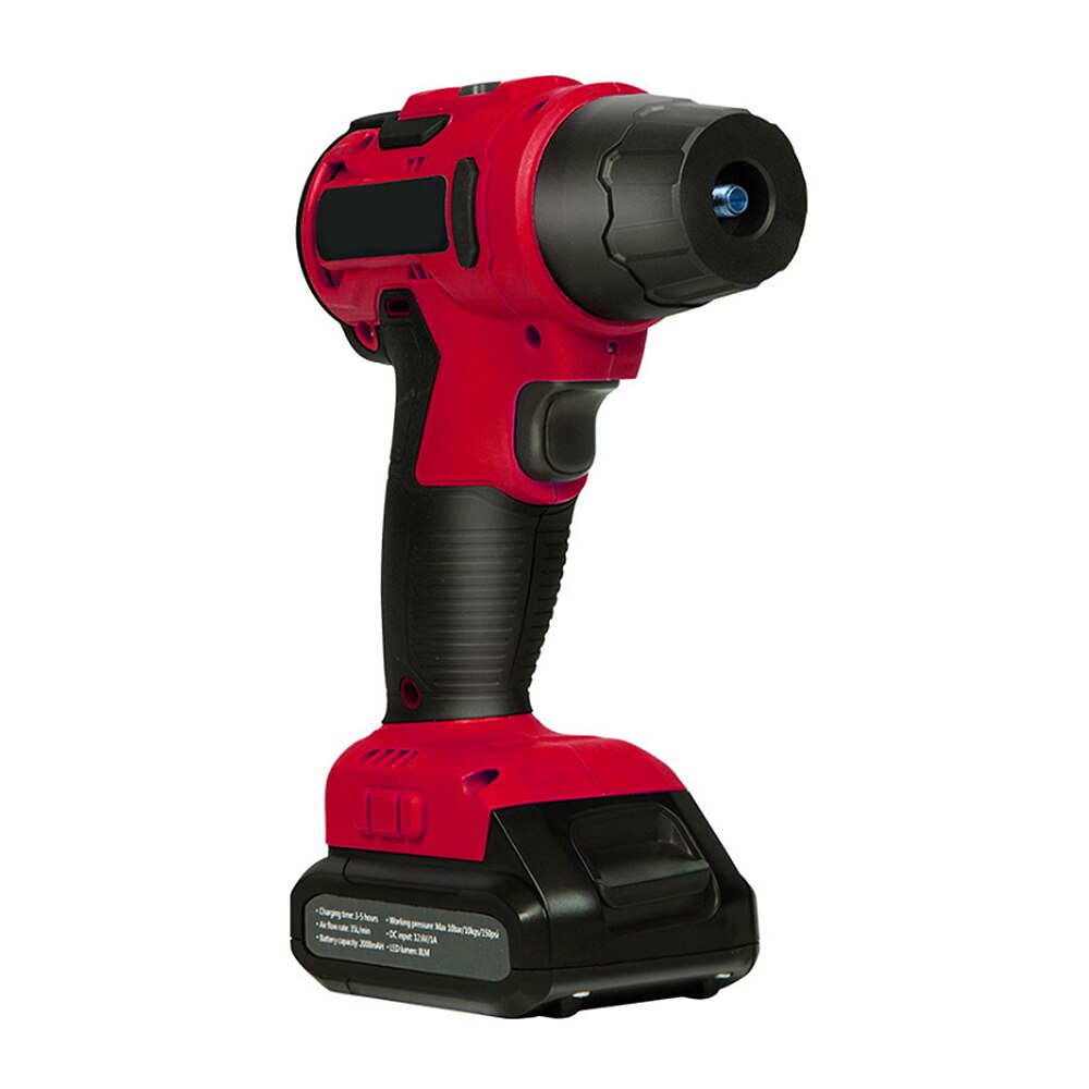 Digital Led Smart Car Air Compressor Pump Portable Handheld Car Tire Inflator Electric Air Pump 150 Repair Tool Accessories: Red