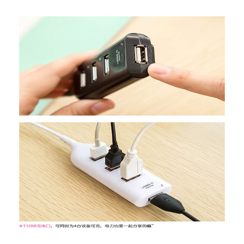 4 ports High Speed HUBs Hi-Speed 4 Port USB 3.0 Multi HUB Splitter Expansion For Desktop PC Laptop Adapt
