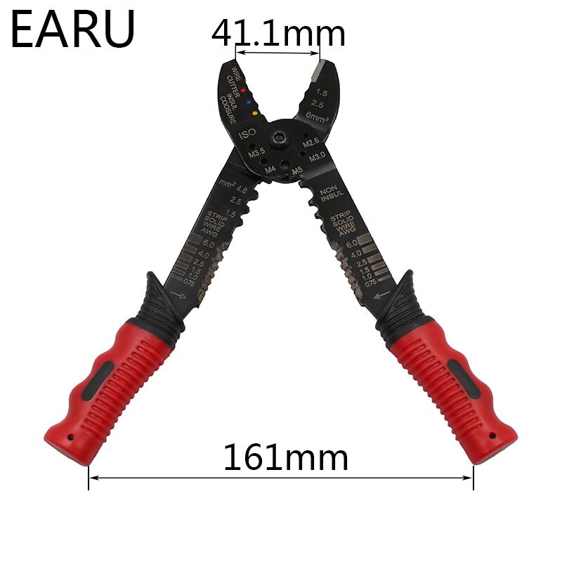 Multitool Crimping Pliers Electrical Terminals Combination Multi Tool Wire Stripper Cut Alicates Electricos FS-051