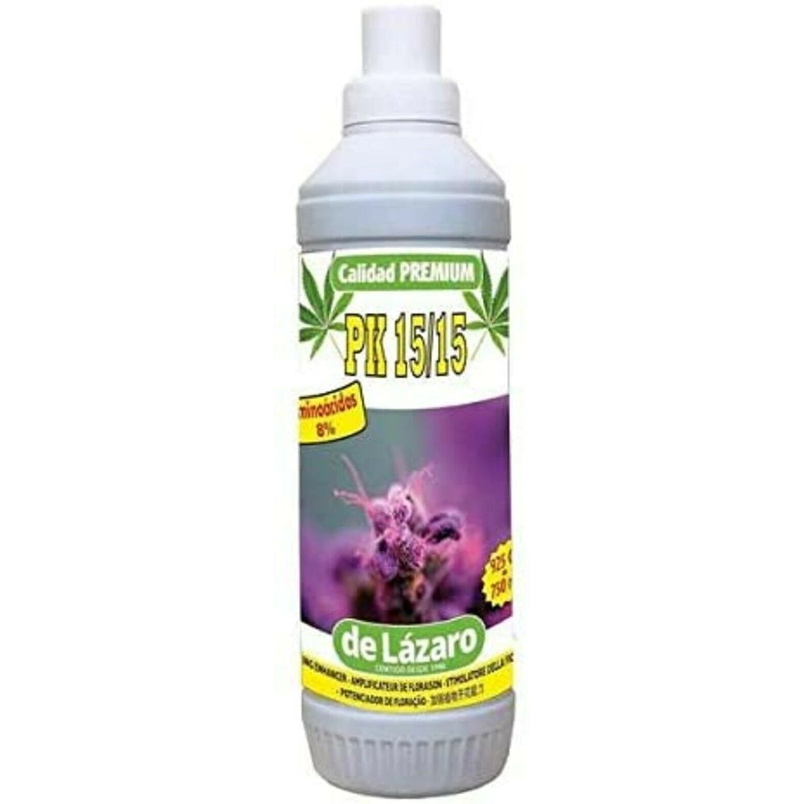 FERTILIZANTE PK 15/15 SUPER CONCENTRADO, 750 ML PARA PLANTAS, jardín