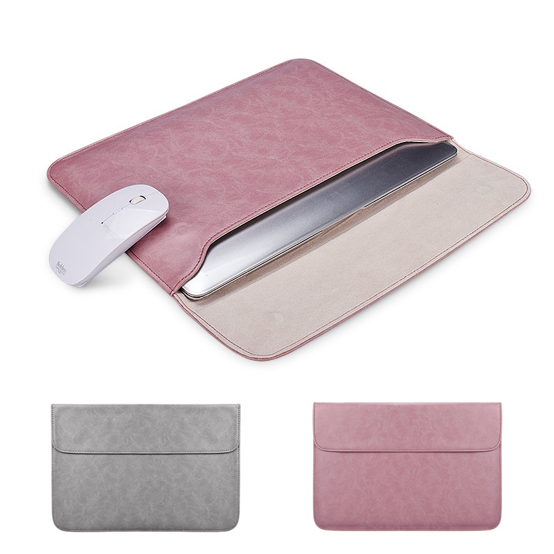 Funda de piel sintética suave para portátil para Macbook Air Pro 13, 14, 15 pulgadas, funda para portátil, funda para Tablet y Notebook para Xiami, HP, DELL y Lenovo