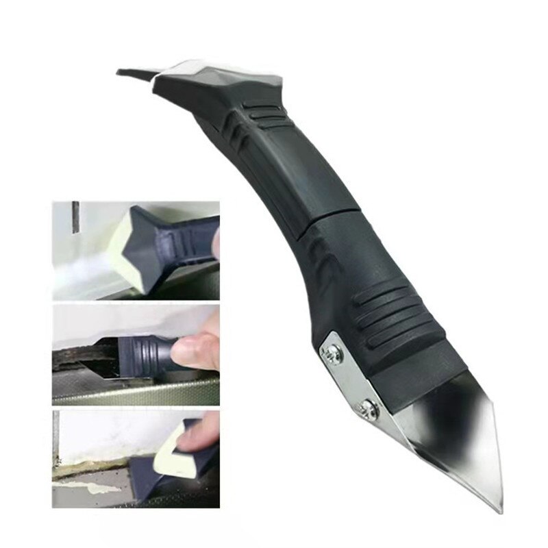 3 in 1 Glas Kleber Winkel Schaber Abdichten Werkzeug Schaufel Bindemittel Multifunktionale Gummi Schaufel Silikon Entferner Winkel Naht Schaufel