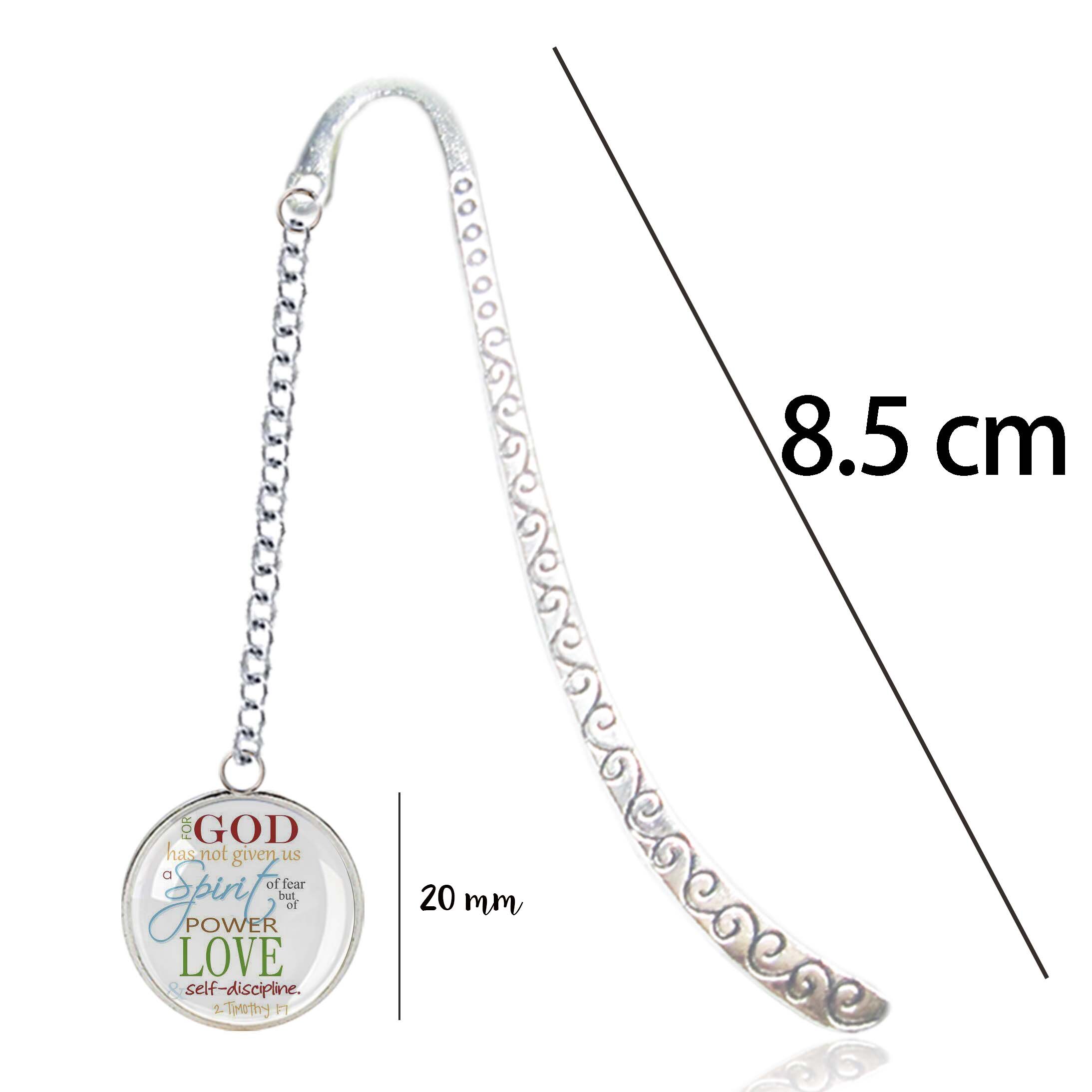 2 Timothy 1:7 Scripture Metal Bookmark Bible Verse Quote For The Spirit God Gave Us Does Not Make Us Timid Pendant For Christian: 4