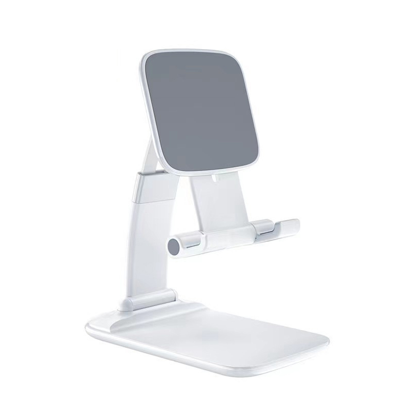 Foldable ABS Desktop Mobile Phone Stand For IPad ForIPhone Smartphone Support Tablet Desk Cell Phone Poetable Holder Bracket: black