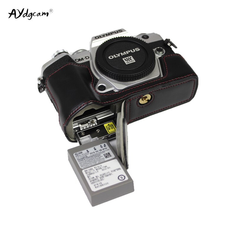Étui en cuir Pu pour caméra EM5 III, demi-housse de protection pour Olympus, pour amd EM5 III E-M5, Mark III, EP7 E-P7