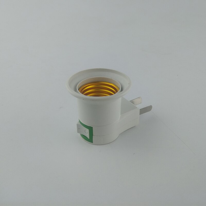 E27 Lampvoet LED Light Man Socket naar EU ONS Type Plug Adapter Converter voor Bulb Lamp Houder Met OP /UIT Knop