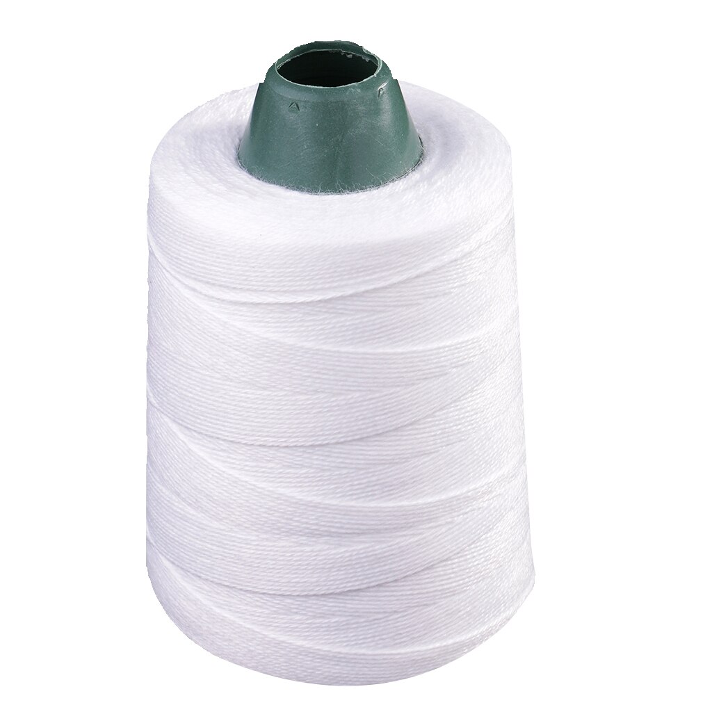 600 Yard 10S / 3 White Overlocking Sewing Machine Polyester Thread