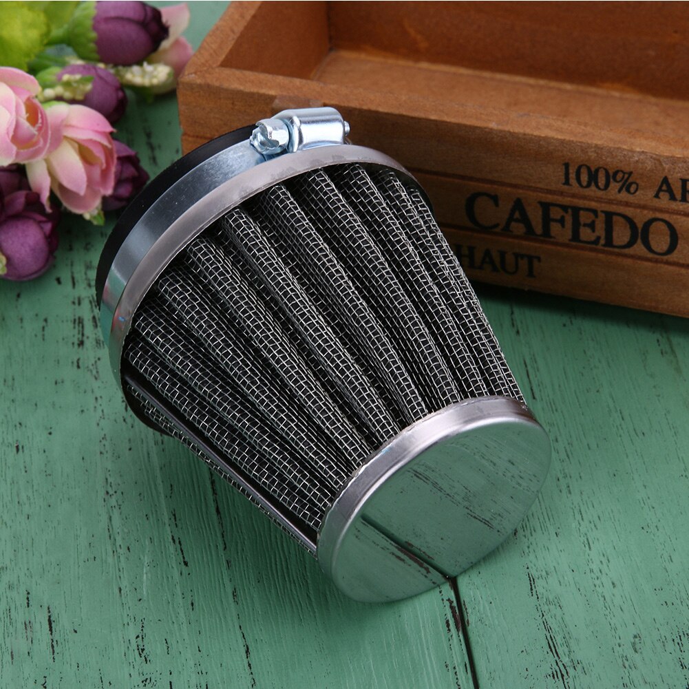 Filtre à Air de Scooter de filtre à Air de moto de gaze de filtre de filet en acier de 54mm 2 couches pour Harley Yamaha Honda Suzuki